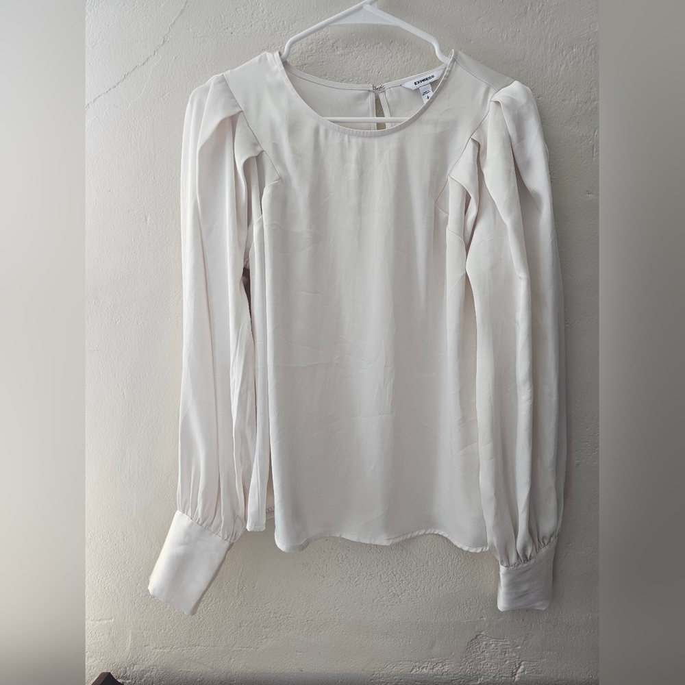 Express Off White Cream Blouse